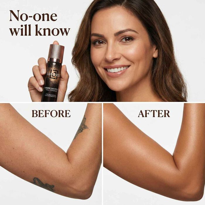 Waterproof body foundation for legs scars veins and tattoos
