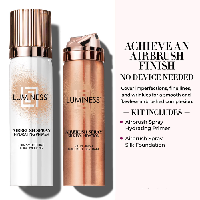 Airbrush Spray Silk Foundation & Hydrating Primer Kit