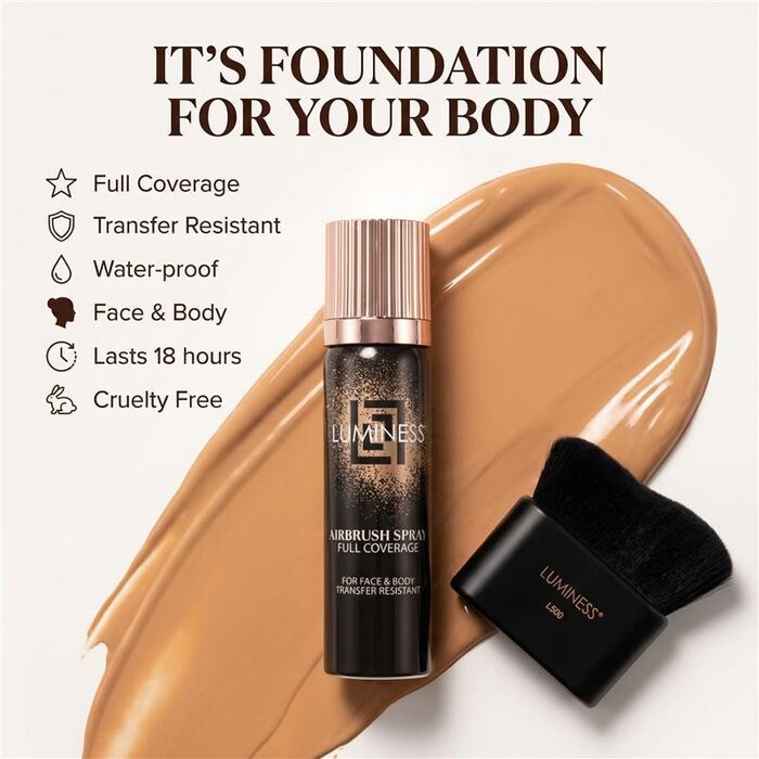 Transfer-proof Airbrush Body Coverage Perfector &ndash; Waterproof Leg & Body Makeup Kit
