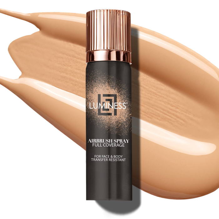 Airbrush Spray Full Coverage Foundation with Buffing Brush - 050Medium Warm 050